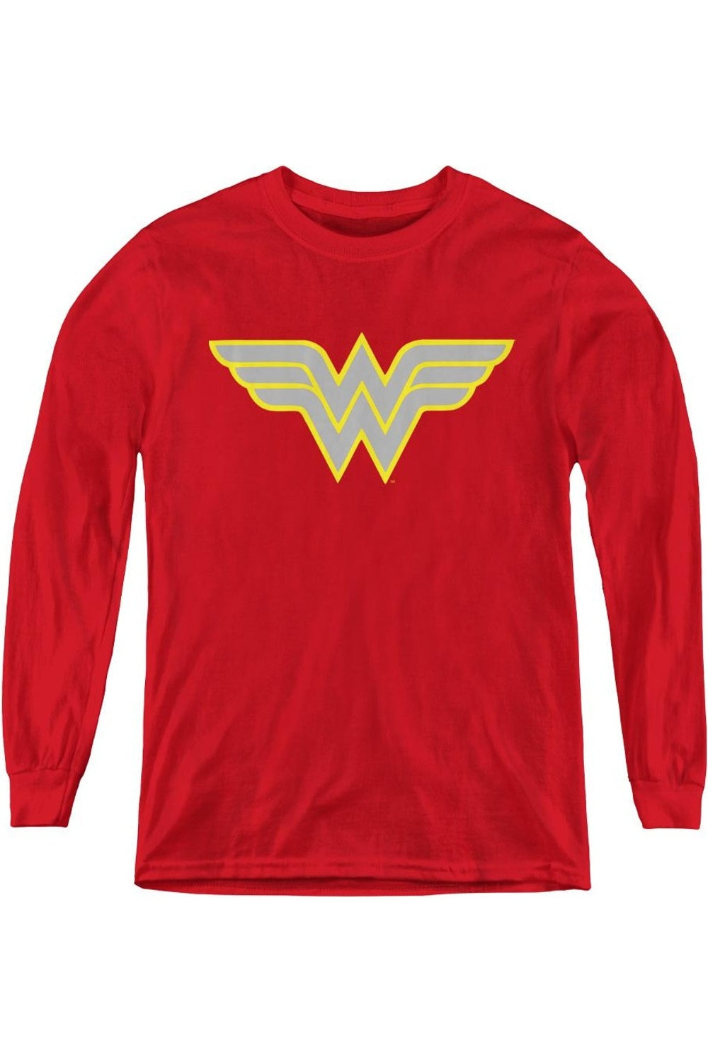 

Футболка с длинным рукавом и логотипом Wonder Woman от DC Comics для детей Gildan, красный