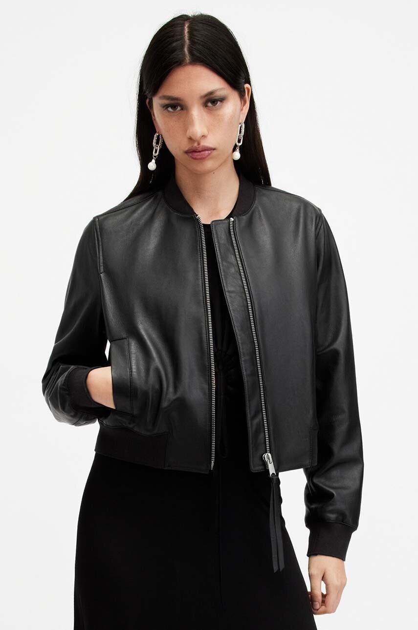 

ORTEN BOMBER JACKET кожаная куртка AllSaints, черный