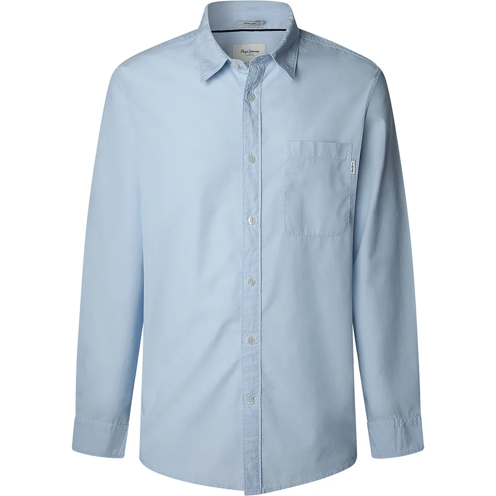 

Рубашка с длинным рукавом Pepe Jeans Creed, синий
