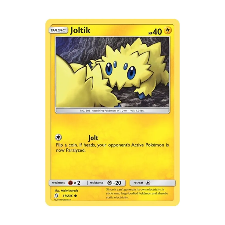 

CCG Джолтик (К) #61/236, Pokemon - SM - Unified Minds - Singles