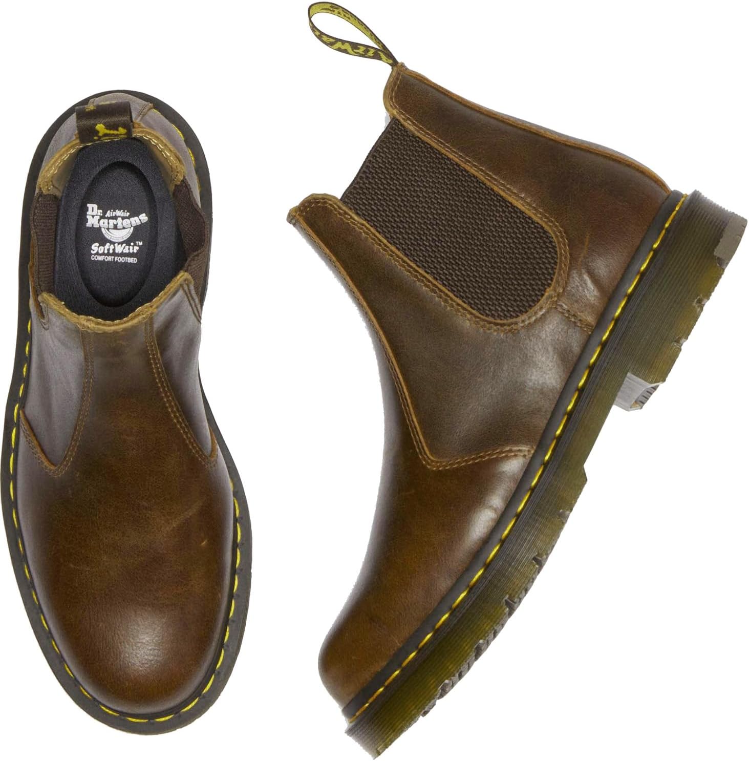 Ботинки Dr. Martens 2976 Originals Chelsea, унисекс, с обеими эластичными вставками, противоскользящие, песочный — фото 4