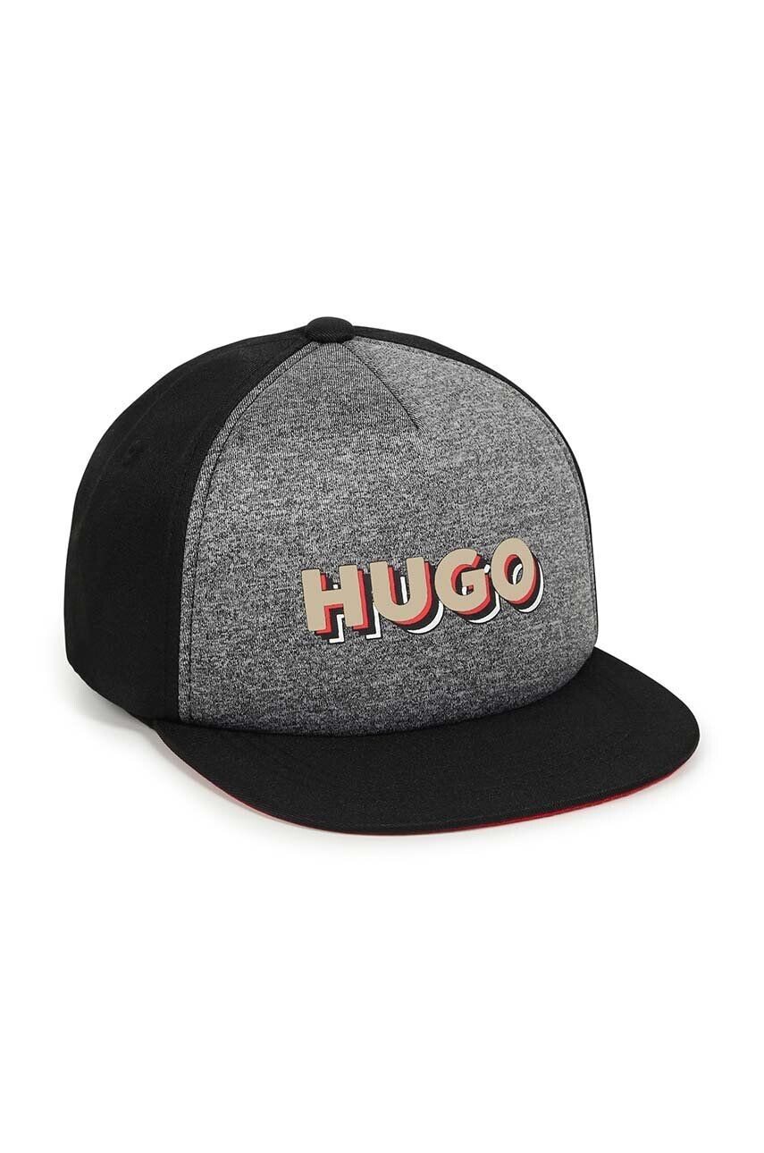 

Детская шапка с козырьком HUGO, черный