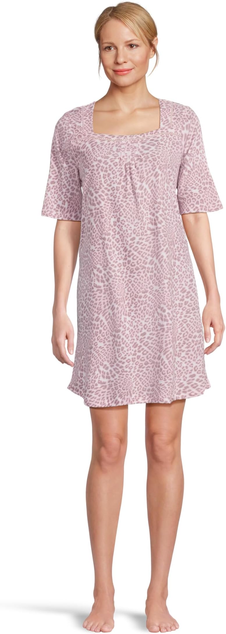 

Ночная рубашка Karen Neuburger Romantic Fields Elbow Sleeve Nightgown with Lace, цвет Soft Animal