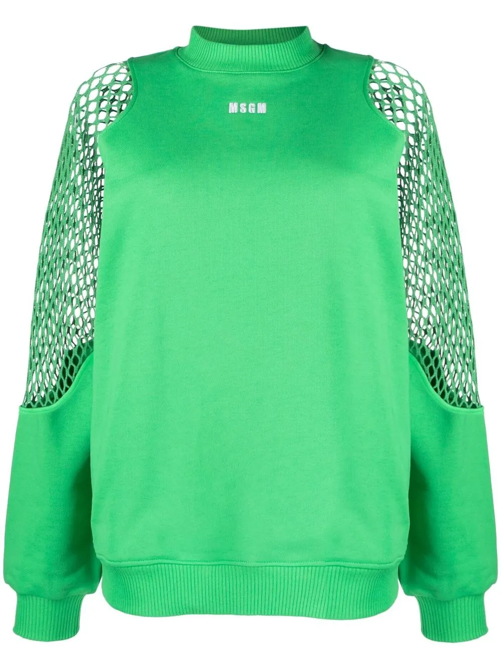 

Толстовка с сетчатыми вставками MSGM, зеленый