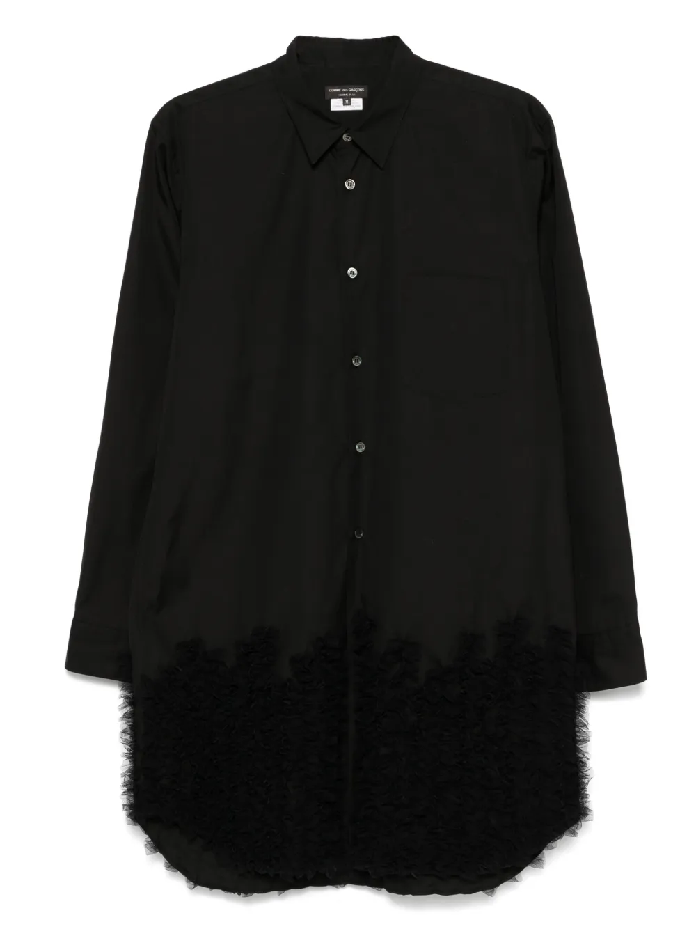 

Рубашка с оборками Comme des Garçons Homme Plus, черный