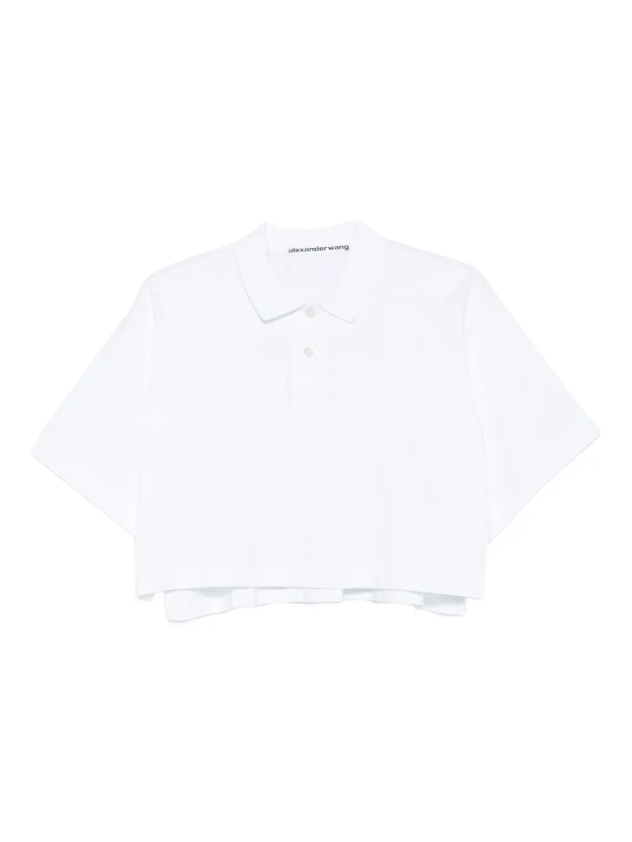 

Рубашка-поло с коротким рукавом Alexander Wang, белый