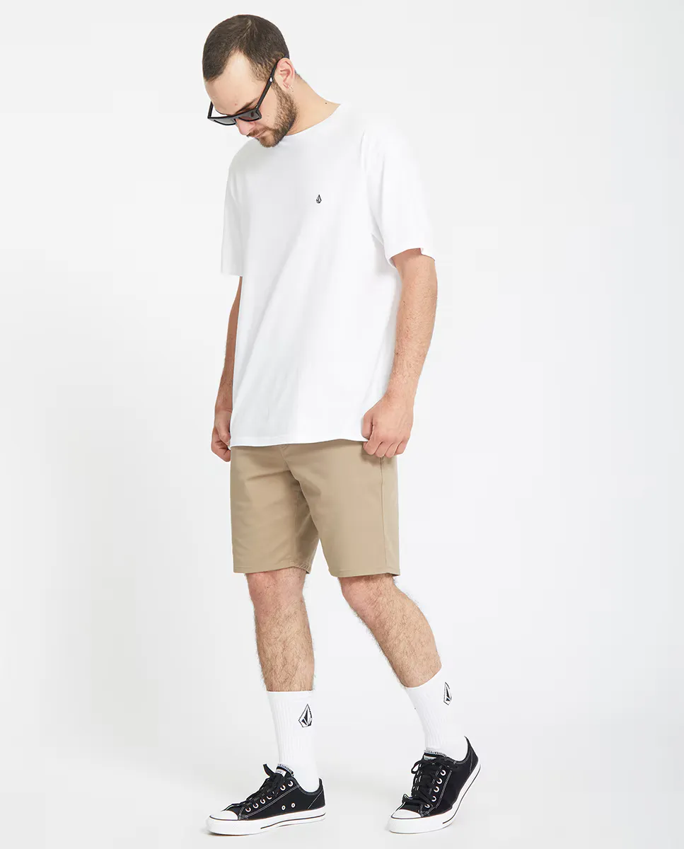 

Мужские однотонные бермуды в стиле чинос Volcom, цвет Kaki