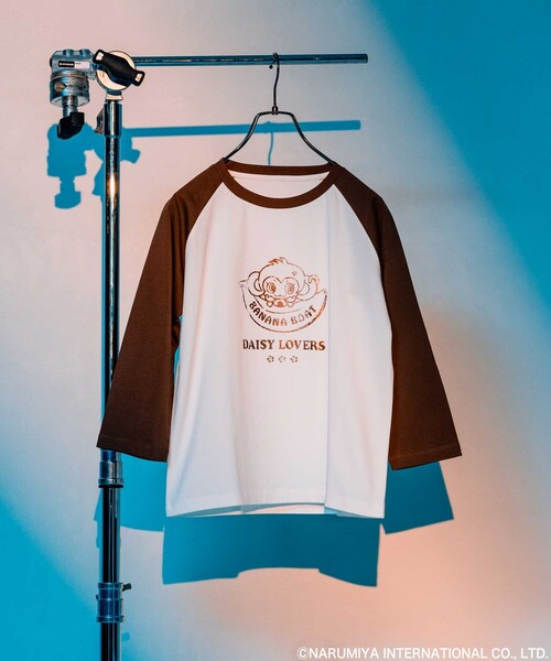 

Футболка-реглан с принтом персонажей Нарумии FREAK'S STORE, коричневый