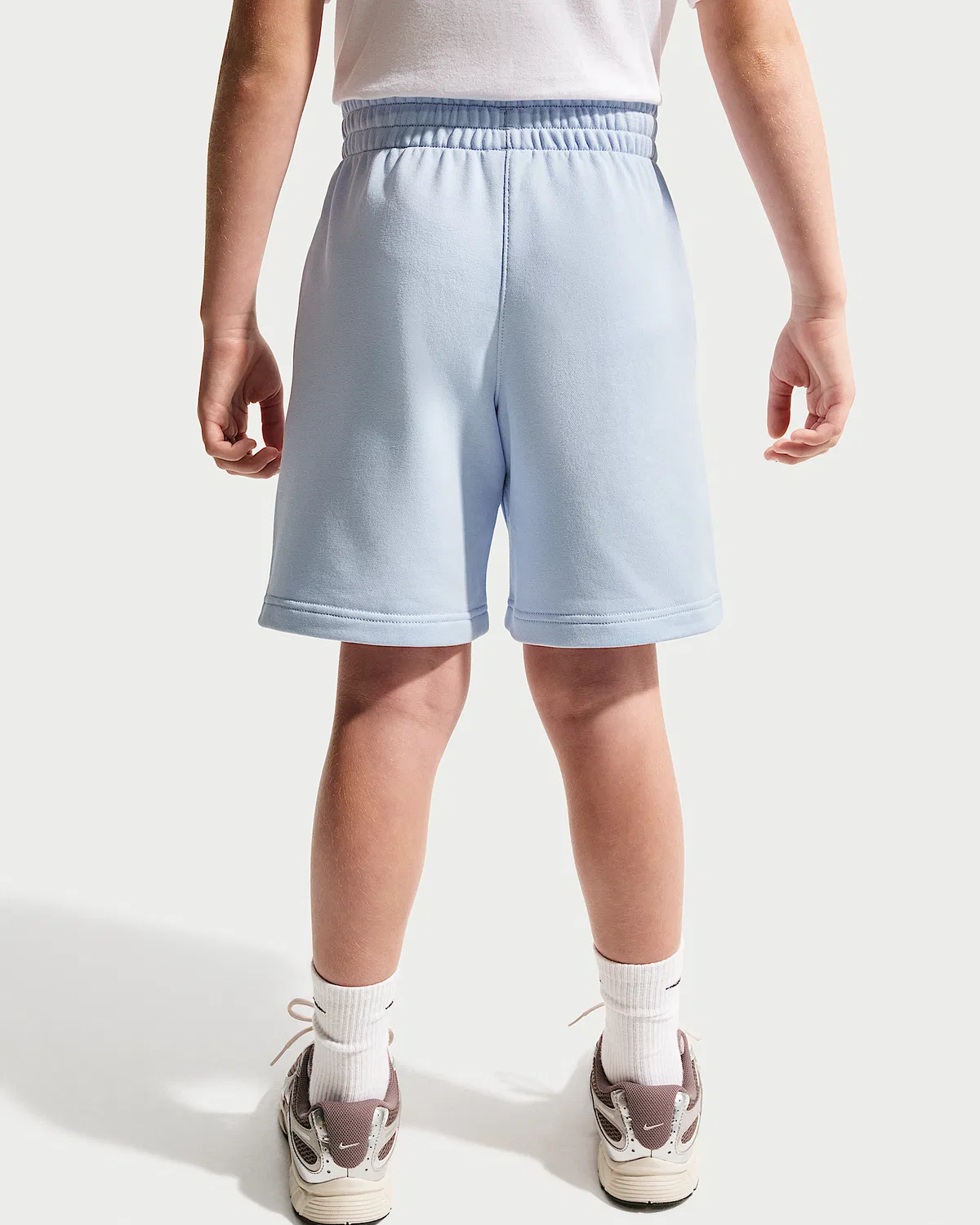 Детские шорты Nike Sportswear Club Fleece из французского флиса, Hydrogen Blue/White — фото 3