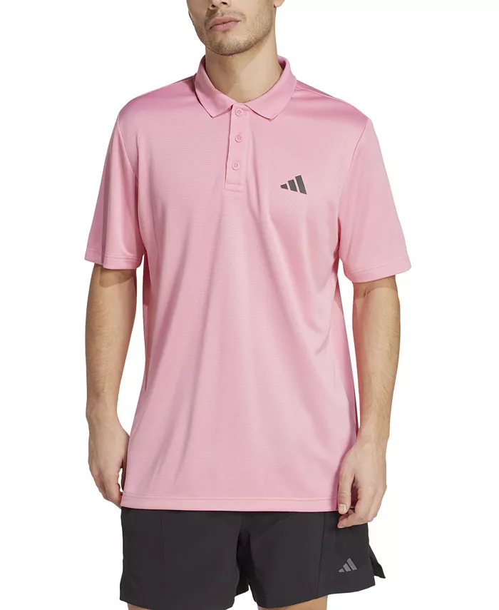 

Мужская базовая футболка-поло для тренировок AEROREADY adidas, розовый