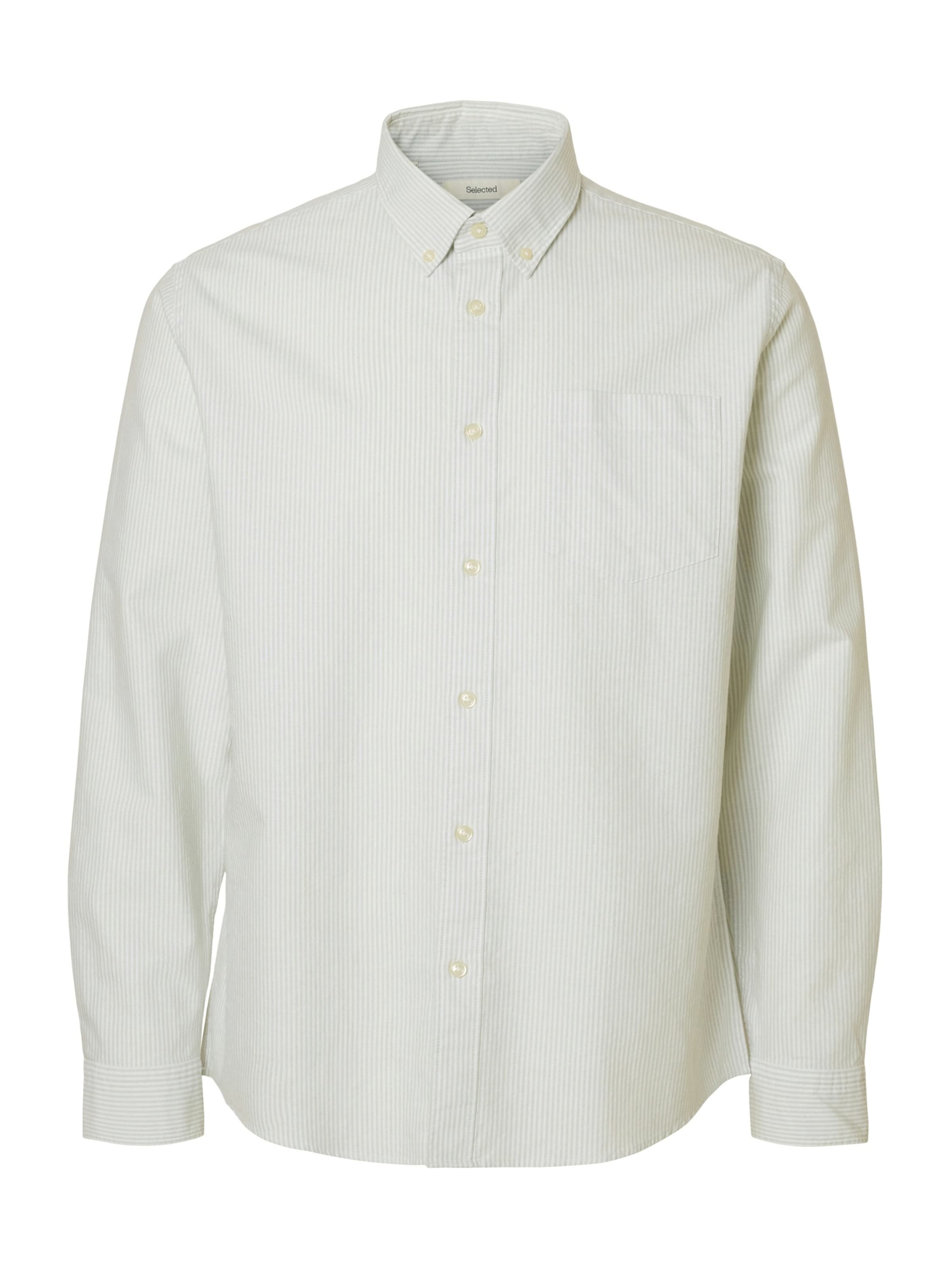 

SELECTED Рубашка на пуговицах 'SLHRick' Regular fit в белом цвете