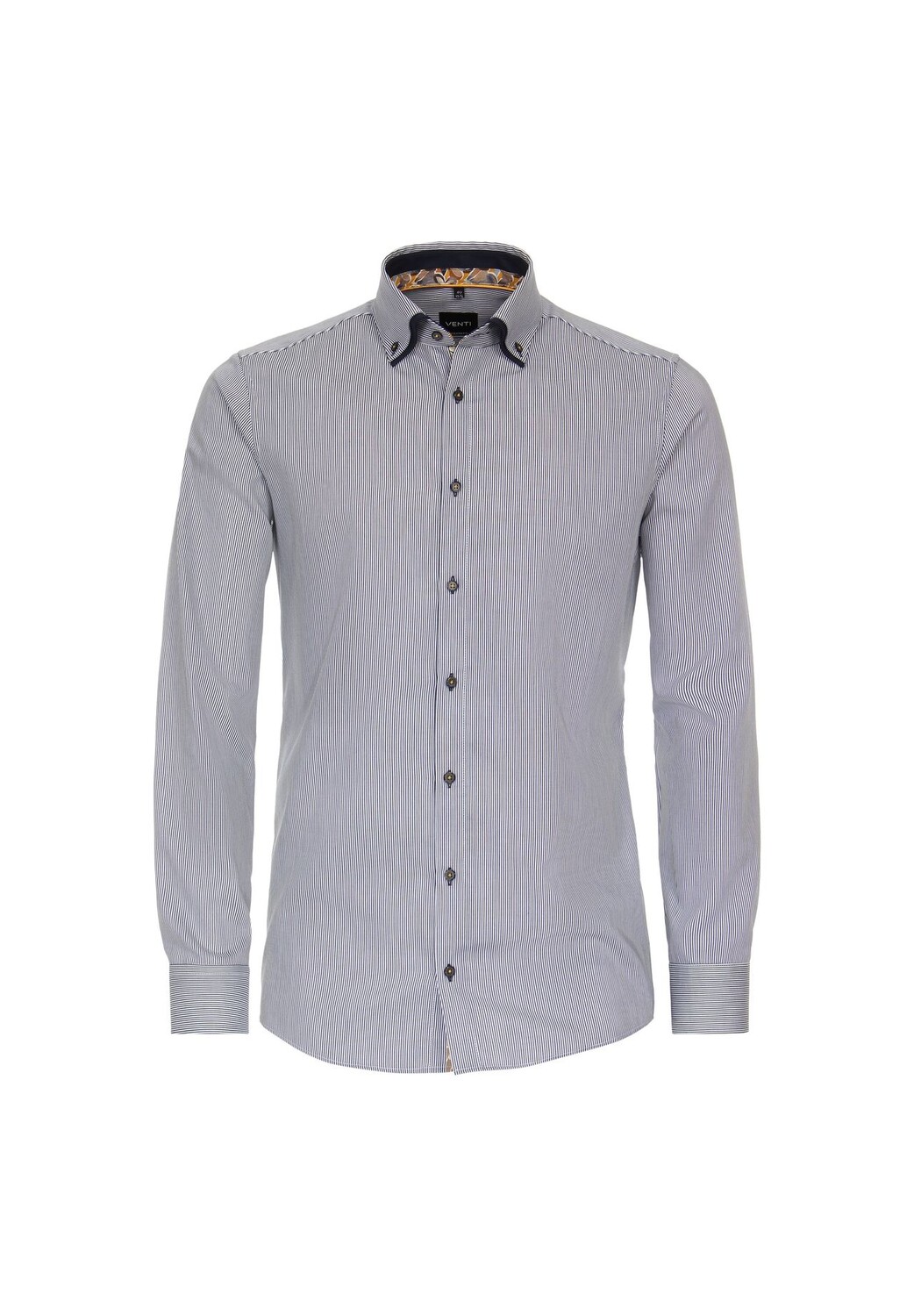 

Мужская полосатая деловая рубашка современного кроя Venti, цвет Flieder