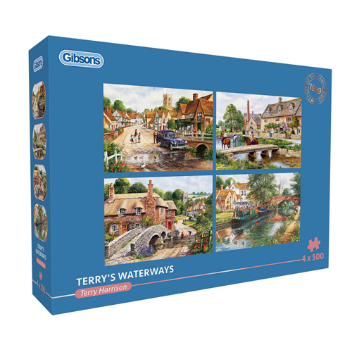 

Пазлы Gibsons – Terrys Waterways – 4 X 500 Piece Jigsaw Puzzle