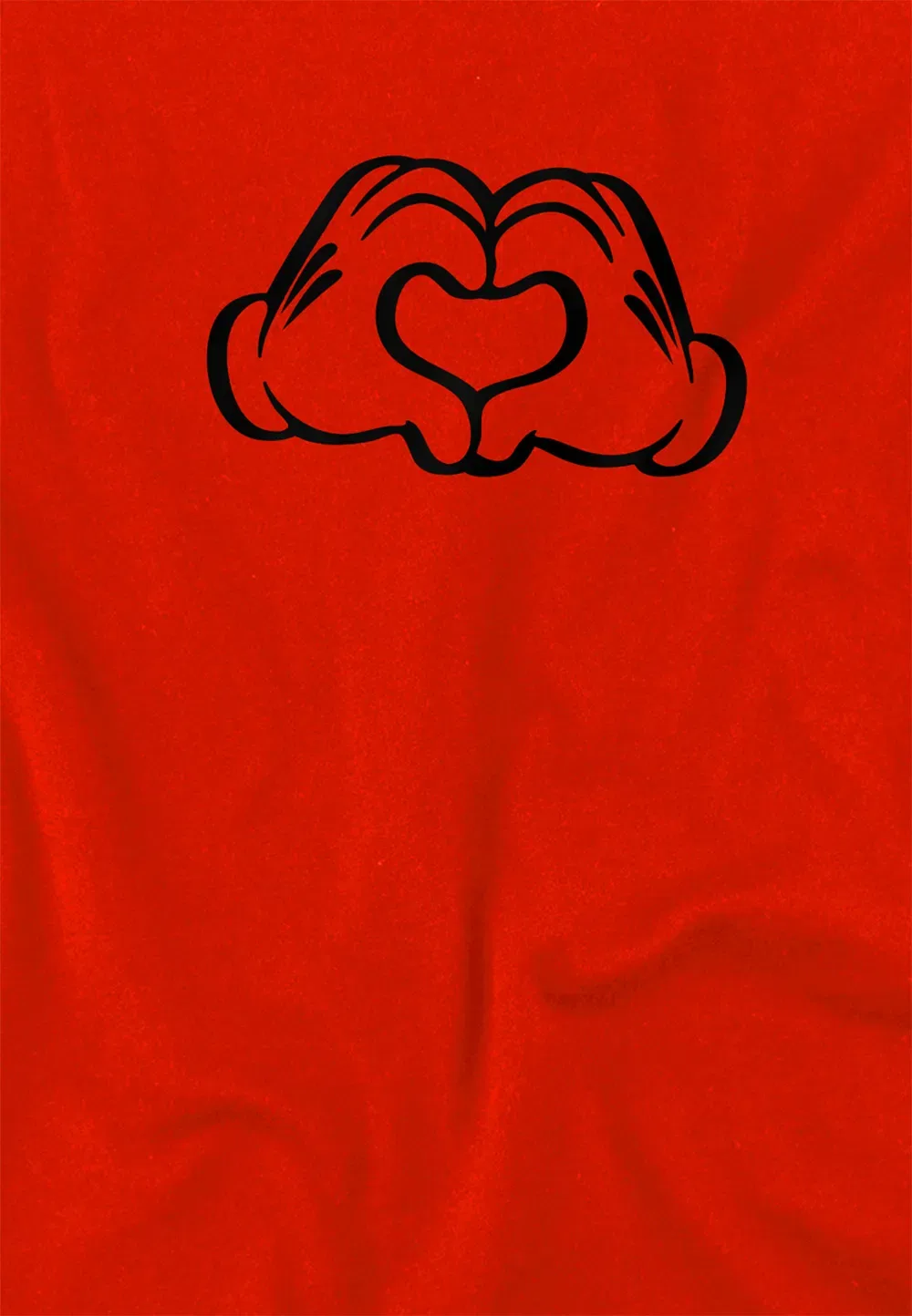 Детская худи Disney Love Hands, красный — фото 2