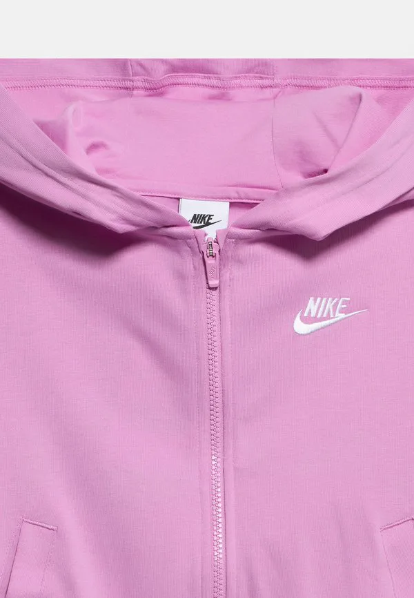 Толстовка на молнии Nike Sportswear, Magenta/White — фото 4
