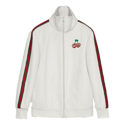 

Куртка knitted bead cotton zip jacket for white Gucci, белый