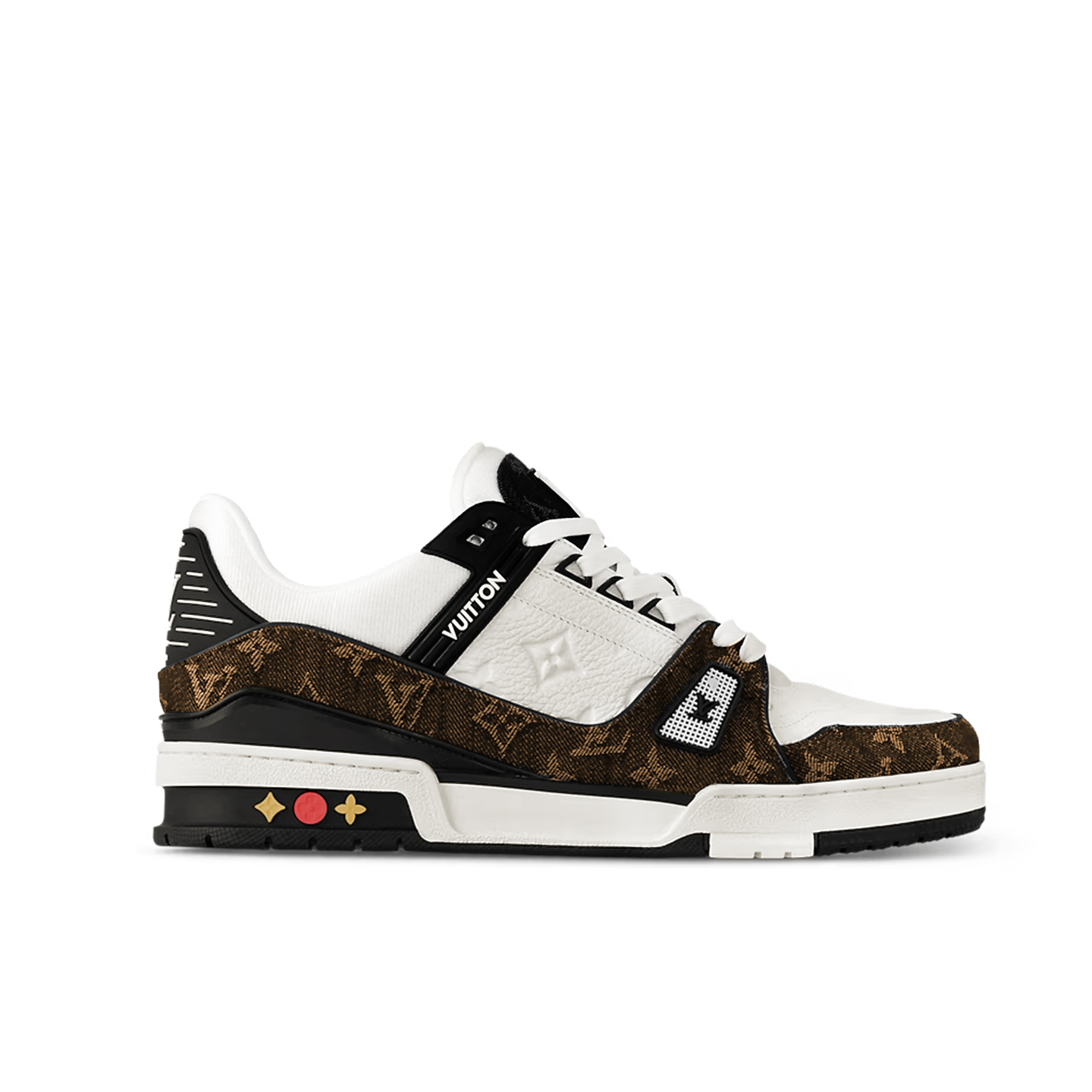 LOUIS VUITTON Trainer Twenty, Ginger Tea, низкие кроссовки для скейтбординга Unisex, желтый черный — фото 4