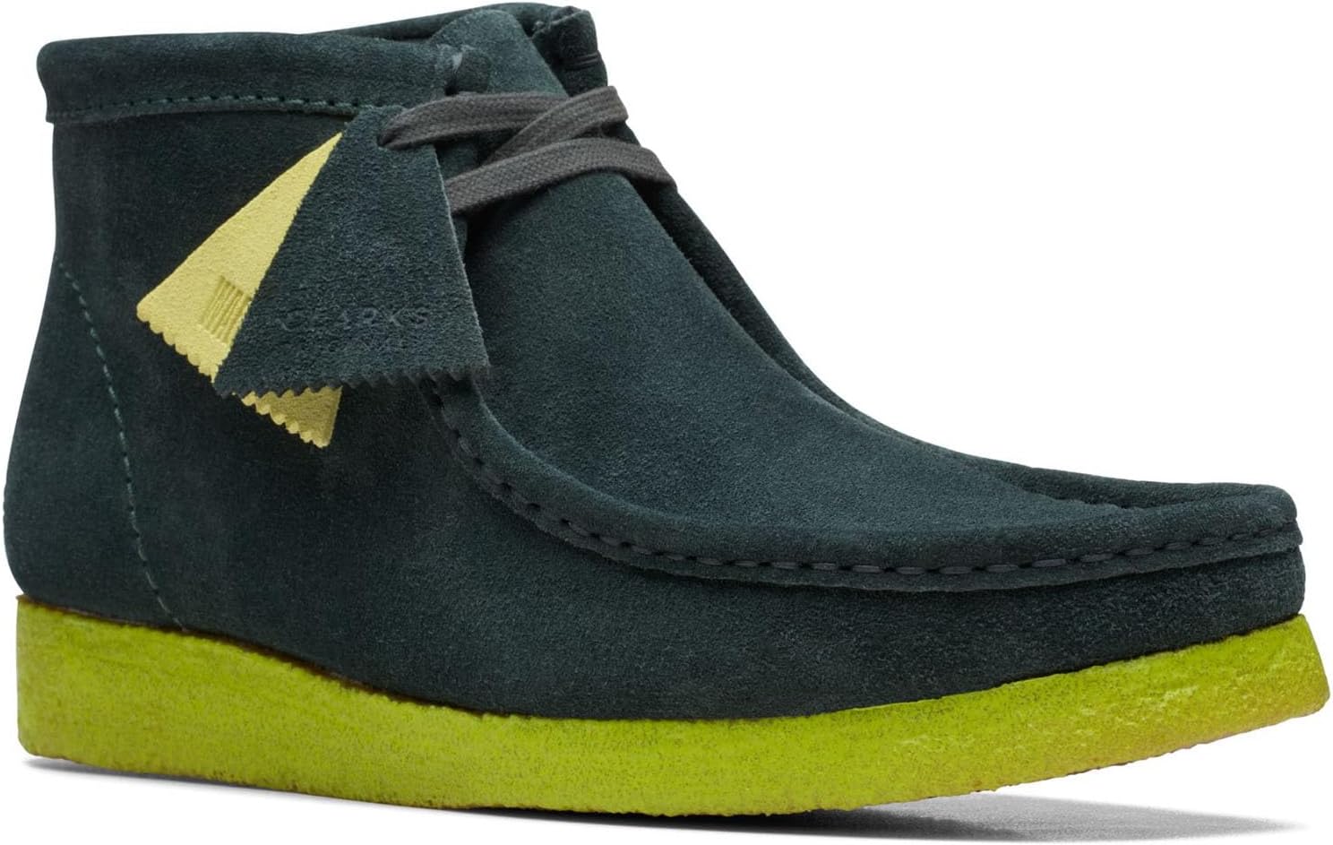 Мужские ботинки Clarks Wallabee Chukka, зеленый — фото 3