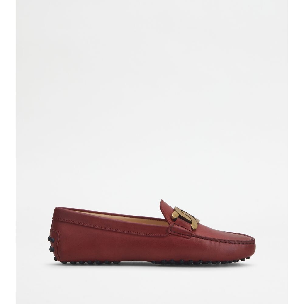 

Кожаные мокасины Kate Gommino TOD's, красный