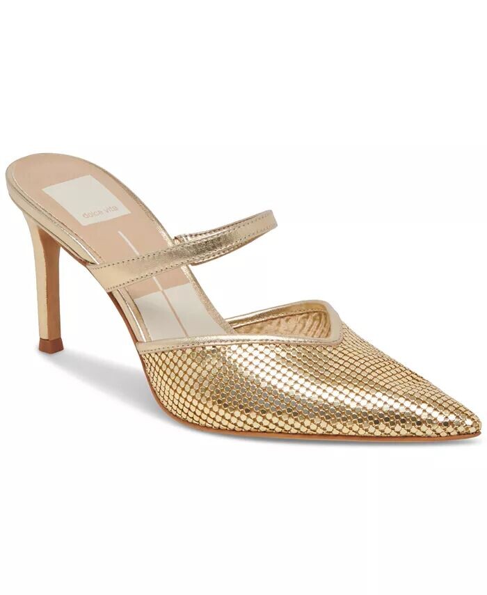 

Женские туфли без шнуровки Kanika Mesh с острым носком Dolce Vita, золото