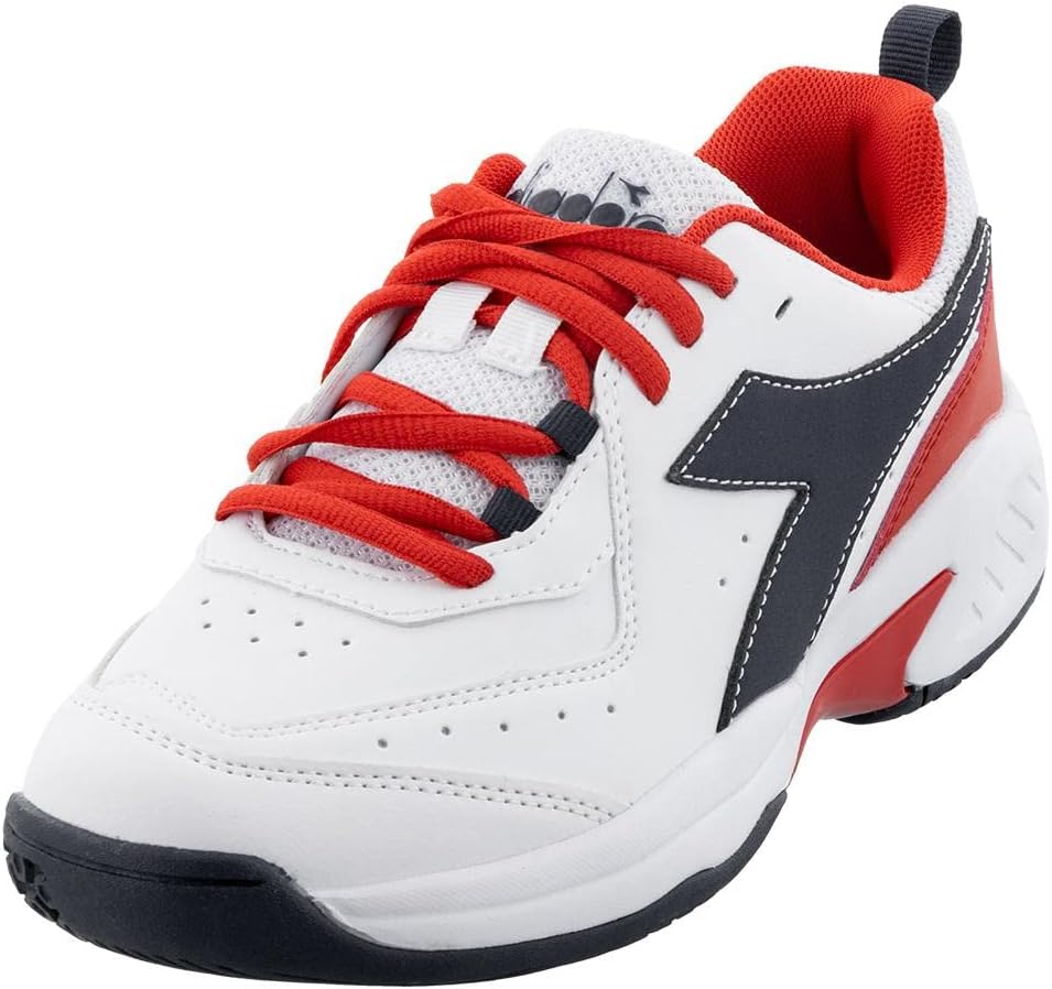 Теннисные кроссовки Diadora Junior S.Challenge 5 SL бело-синие — фото 2