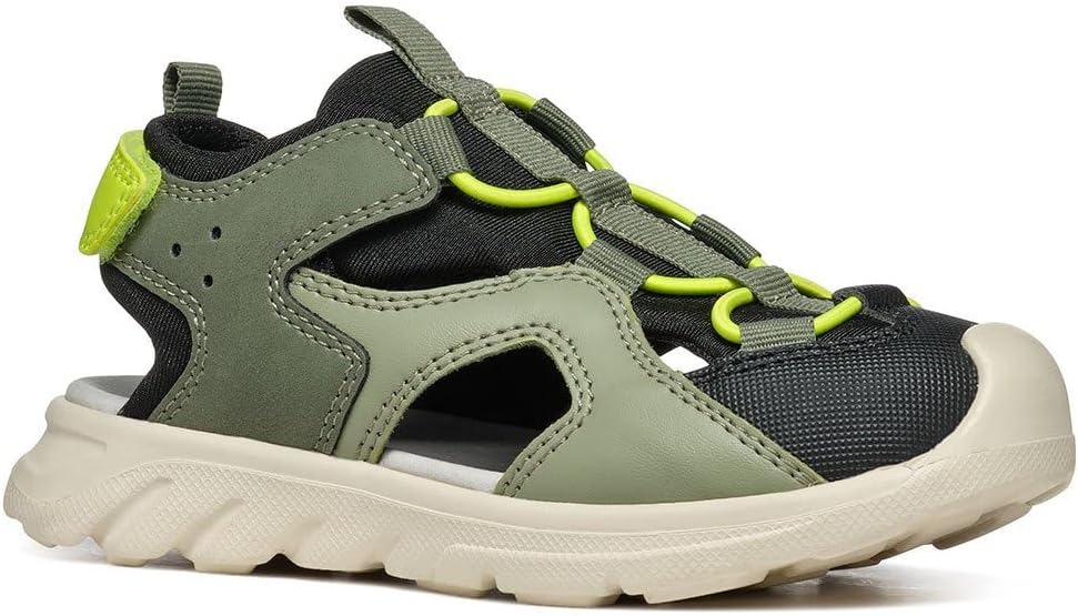 

Сандалии Geox Airadyum 1 для мальчиков (малыш/ребенок/старший ребенок), Military Lime