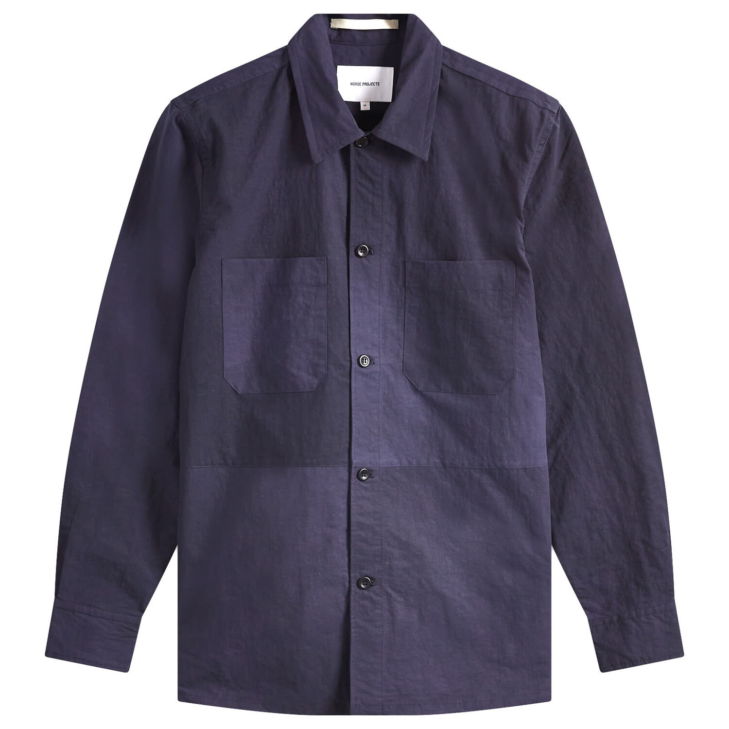 

Рубашка Norse Projects Ulrik Wave Dye Overshirt, цвет Dark Navy