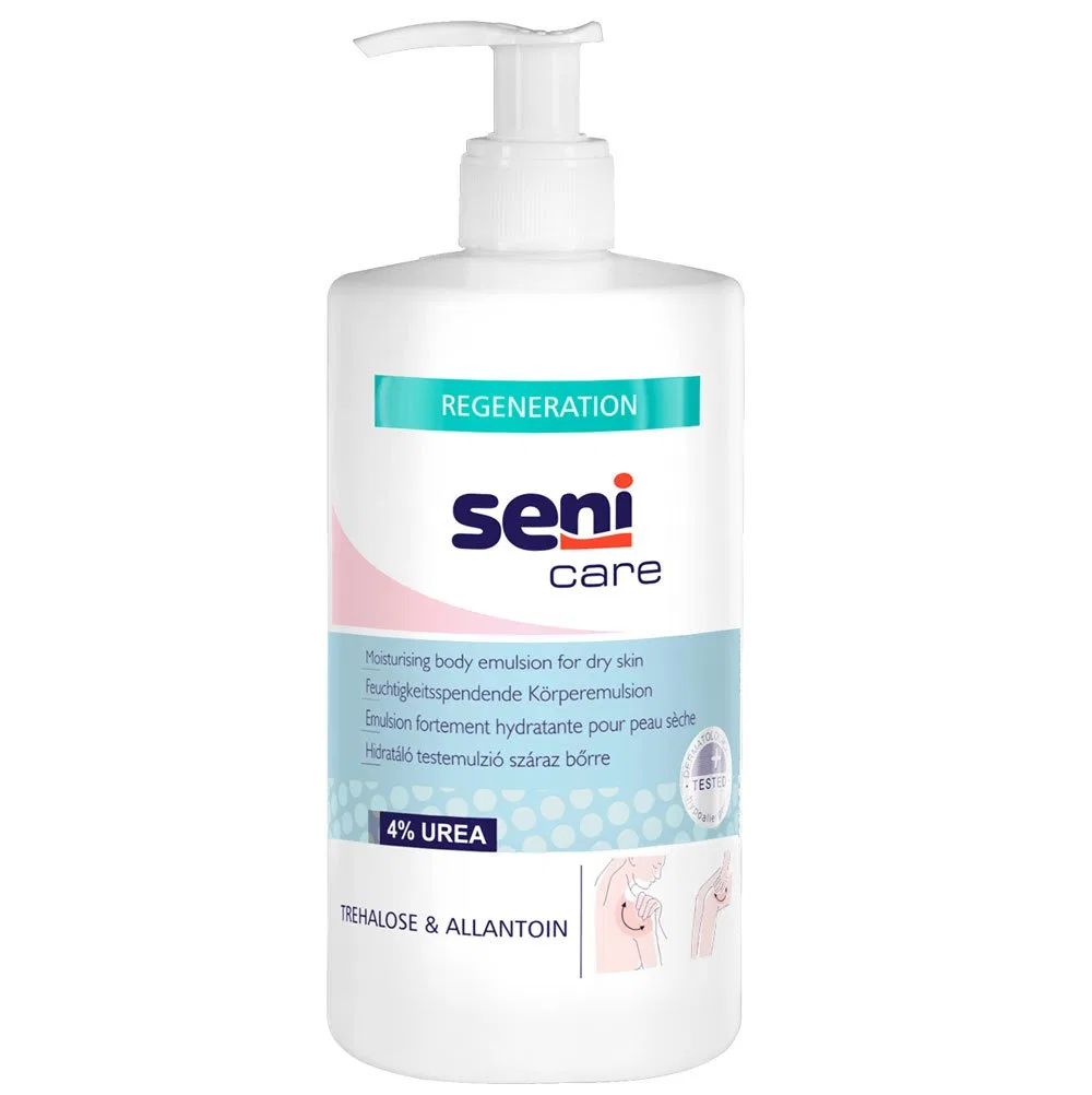 Увлажняющая эмульсия для тела Seni Care с 4% мочевиной, 500 мл ‎Seni
