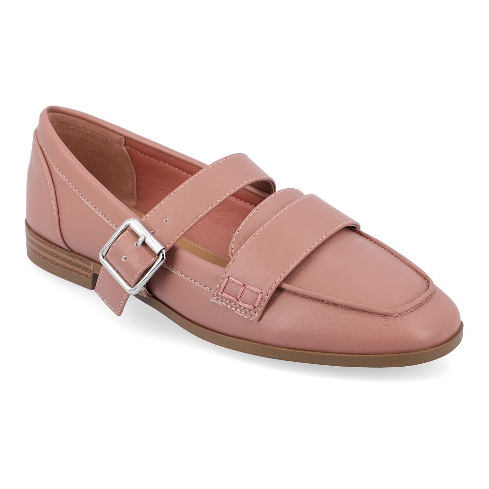 

Женские лоферы на плоской подошве из пены Tru Comfort с квадратным носком "Journee Collection", цвет Mauve