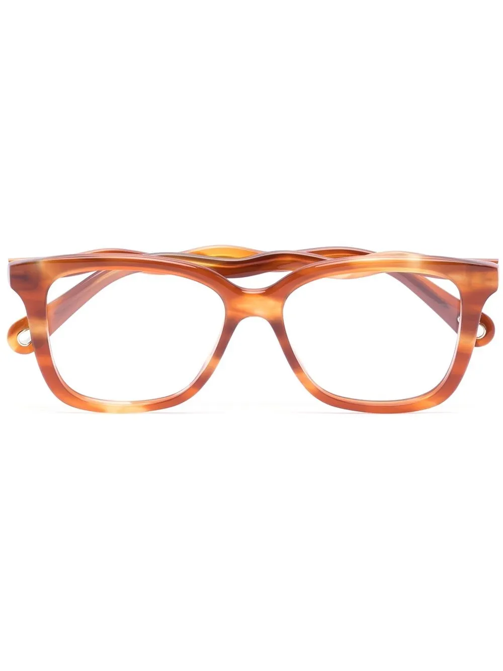 

Очки в прямоугольной оправе Chloé Eyewear, оранжевый