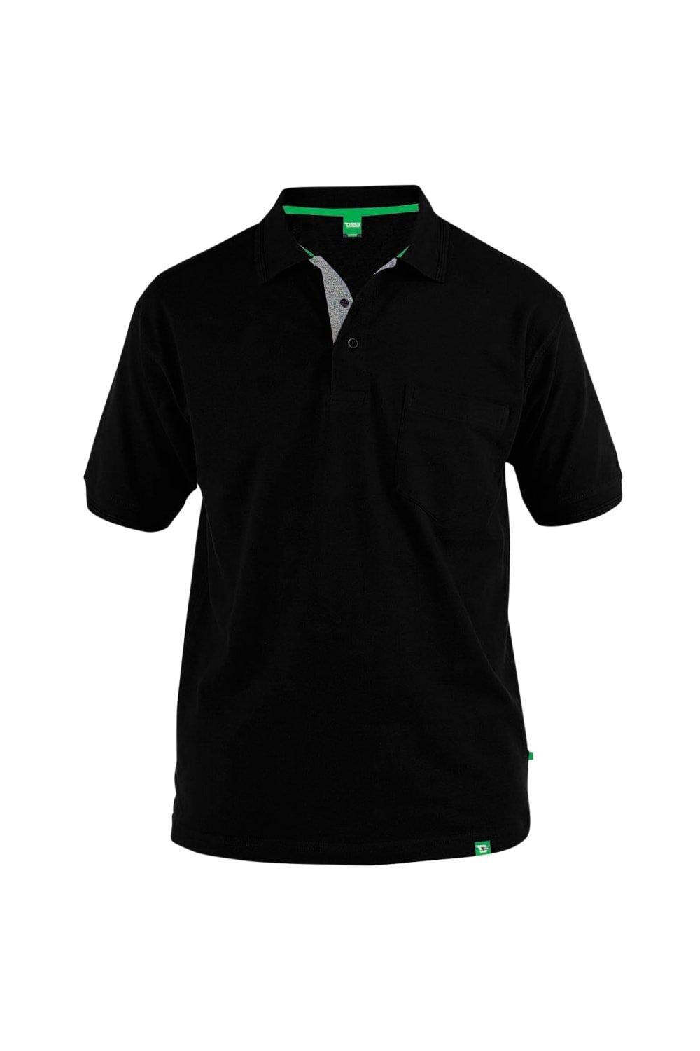 

Рубашка поло из пике с нагрудным карманом Grant Duke Clothing, черный