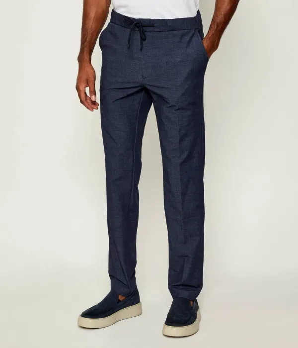Брюки P-Kane1-DS-PU regular fit Boss, темно-синий