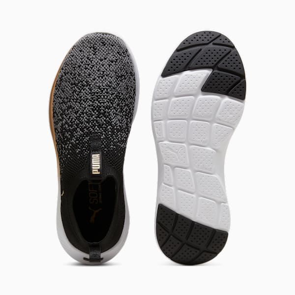 Женские туфли без застежек Softride Remi Slip-On Knit Puma, черный — фото 4