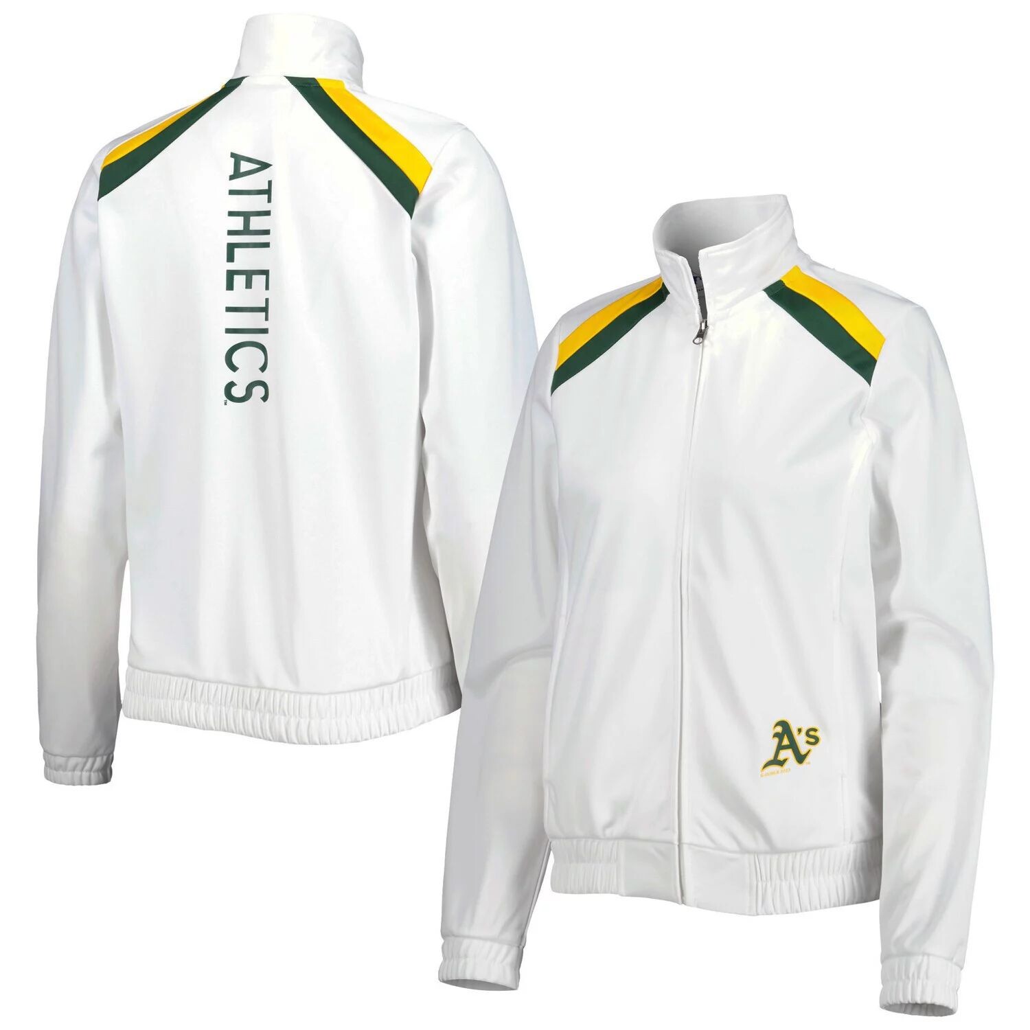 

Женская спортивная куртка с молнией во всю длину G-III 4Her от Carl Banks White Oakland Athletics Red Flag G-III