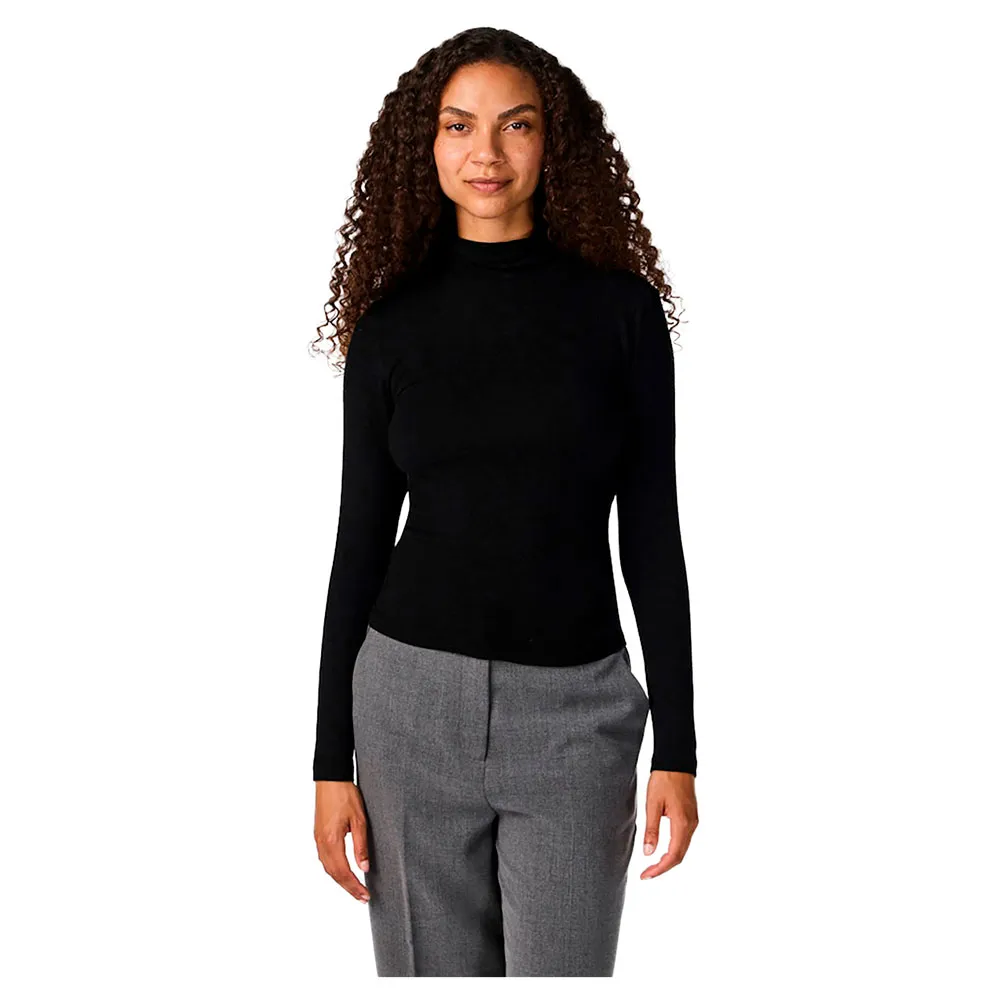 

Футболка Yas Woola long sleeve high neck, черный