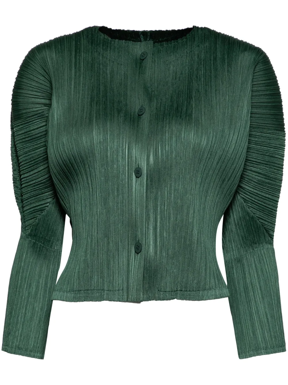 

Топ October Pleats Please Issey Miyake, зеленый