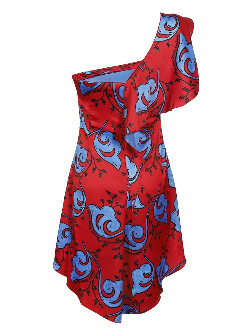 

Мини-платье с цветочным принтом Versace Jeans Couture, красный