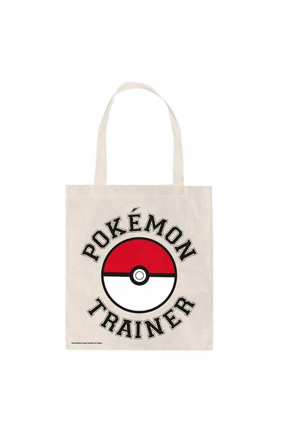 

Холщовая большая сумка Trainer Pokemon, белый