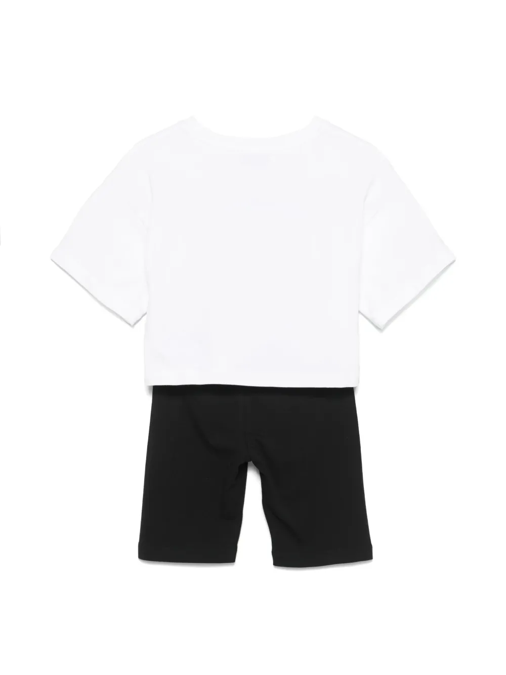 Комплект из топа и шортов с принтом Teddy Bear Moschino Kids, белый — фото 2