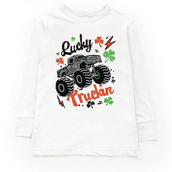 

Футболка Lucky truckin clover с длинным рукавом The Juniper Shop, White