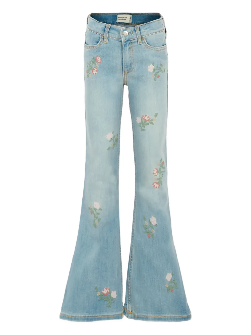 

Джинсы с цветочной вышивкой ABERCROMBIE FITCH KIDS, синий
