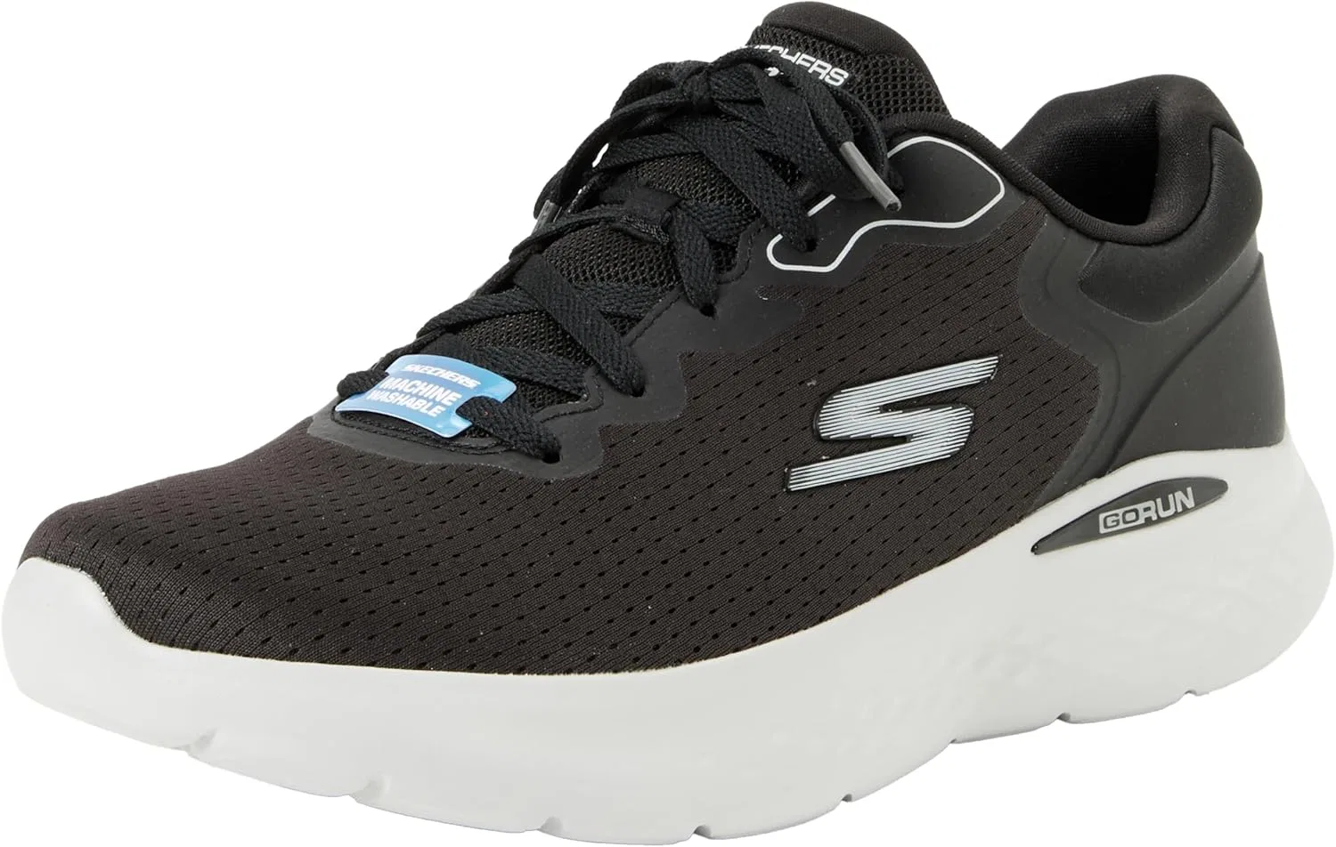 Мужские кроссовки Skechers Go Run Lite Anchorage, Black And Grey Textile Synthetic