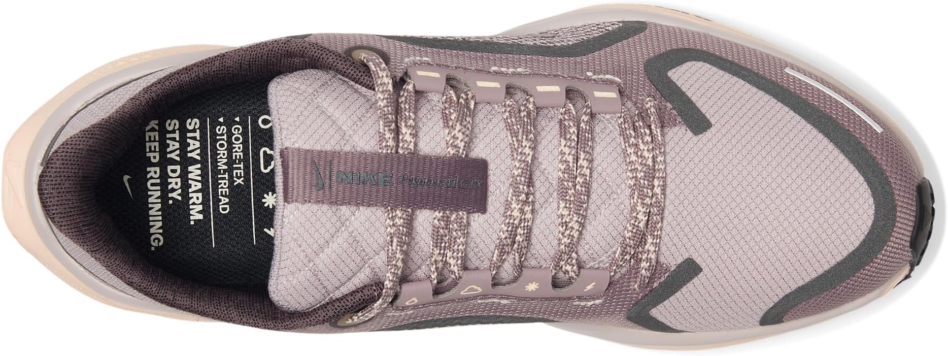 Кроссовки Nike Women's Pegasus 41 GORE-TEX, Platinum Violet/Black/Crimson Tint/Taupe Grey — фото 2