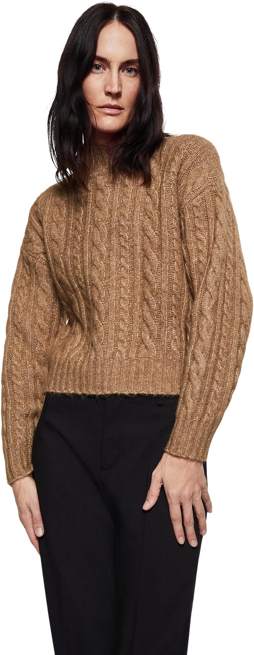 

Свитер MANGO Eyre Sweater, коричневый