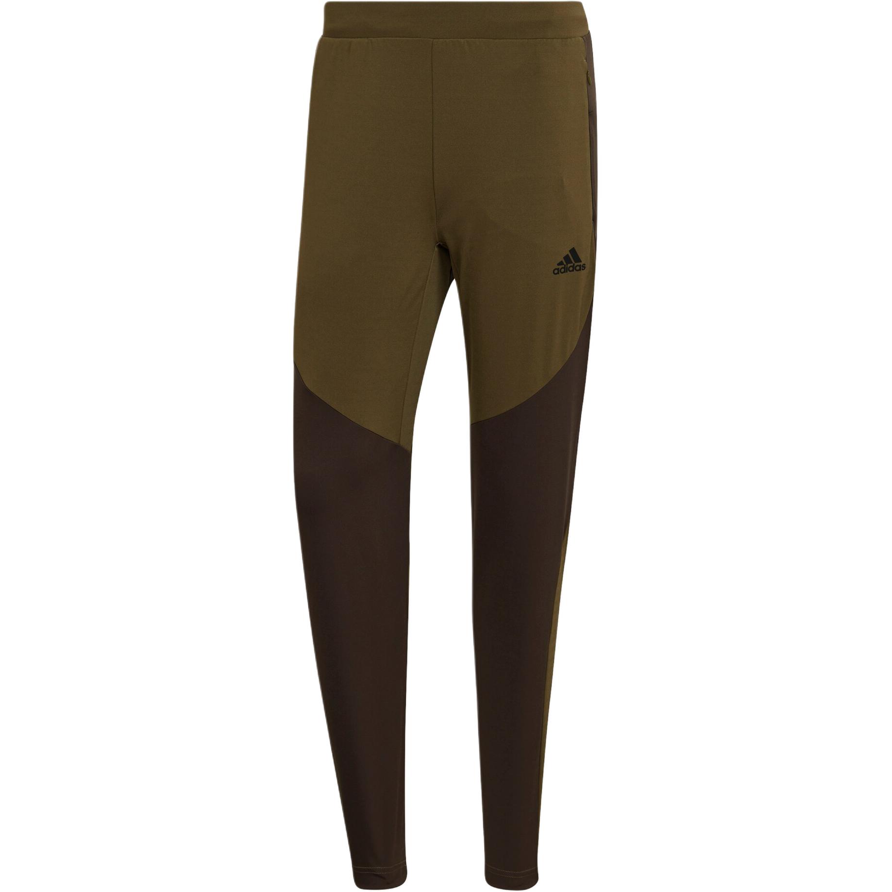 

Вязаные спортивные брюки мужские коричневые Adidas