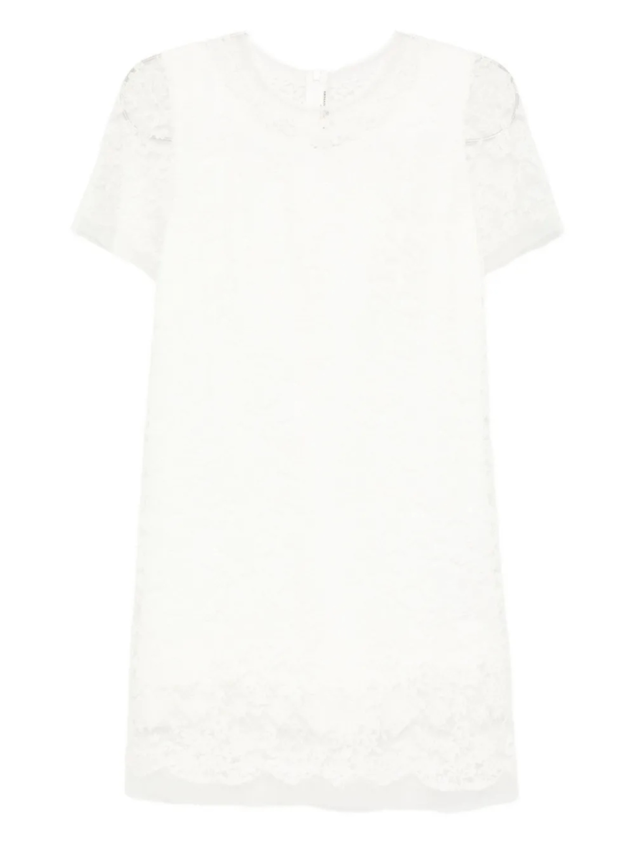 

Платье Ermanno Scervino с короткими рукавами, отделанное кружевом, белый