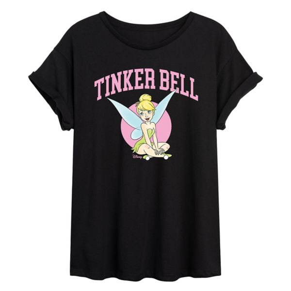 

Футболка свободного кроя для младших классов колледжа Тинкер Белл Disney, черный