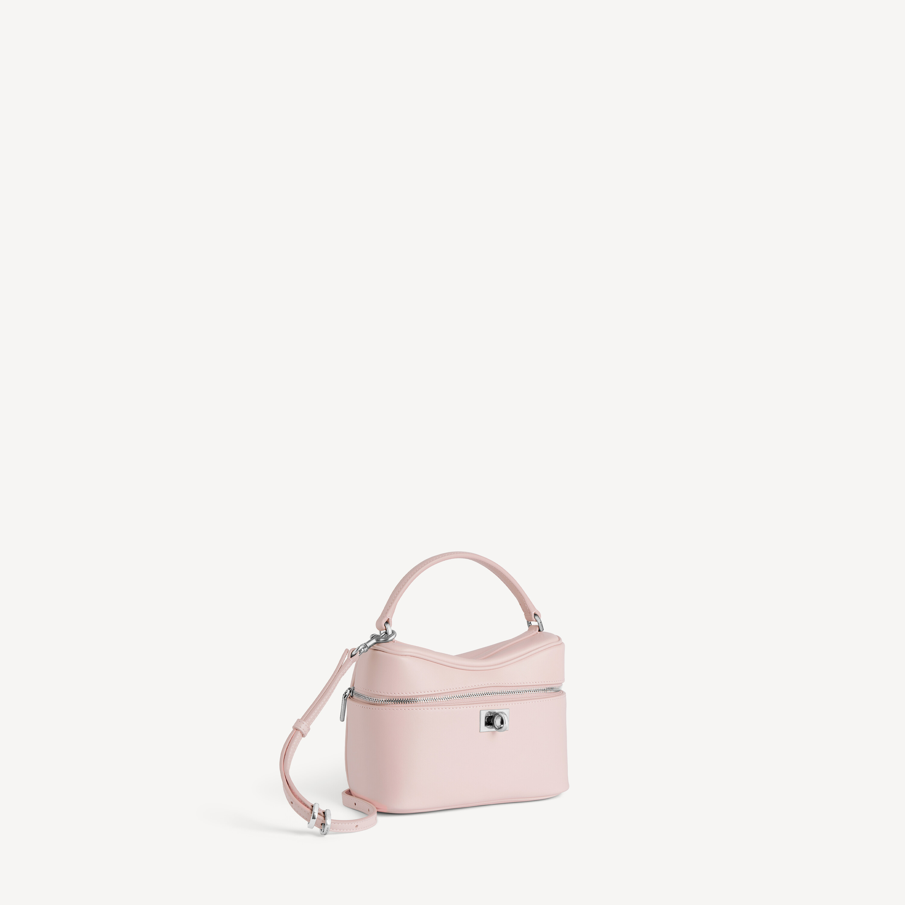 Женская косметичка rodeo из розовой замши BALENCIAGA, замшевый розовый — фото 2