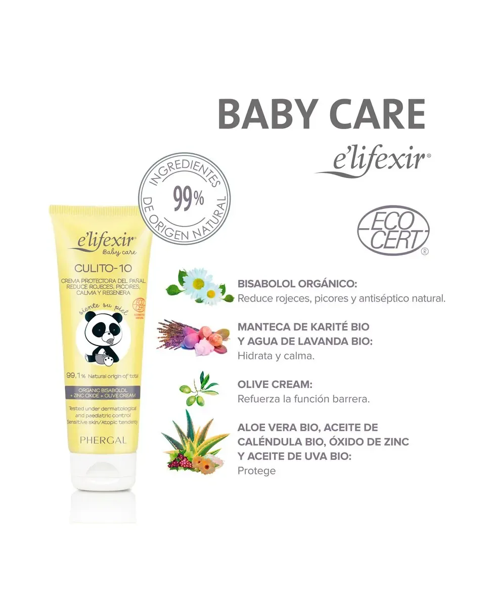 Крем для чувствительной кожи малышей Culito 10, 75 мл Baby Care E'Lifexir — фото 3