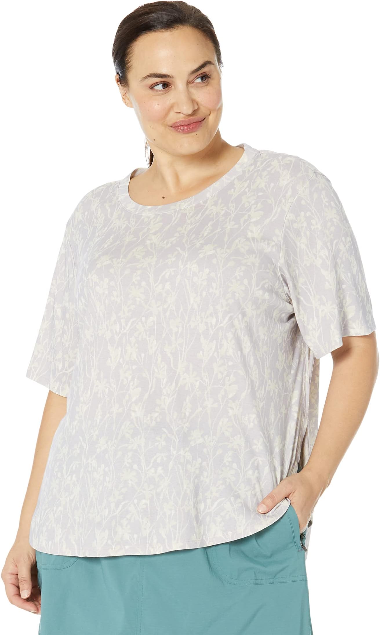 

Домашний топ L.L.Bean Plus Size Restore Sleep Top Print, цвет Lilac Mist Print